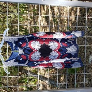 NWT Max Studio graphic flowy tunic XL